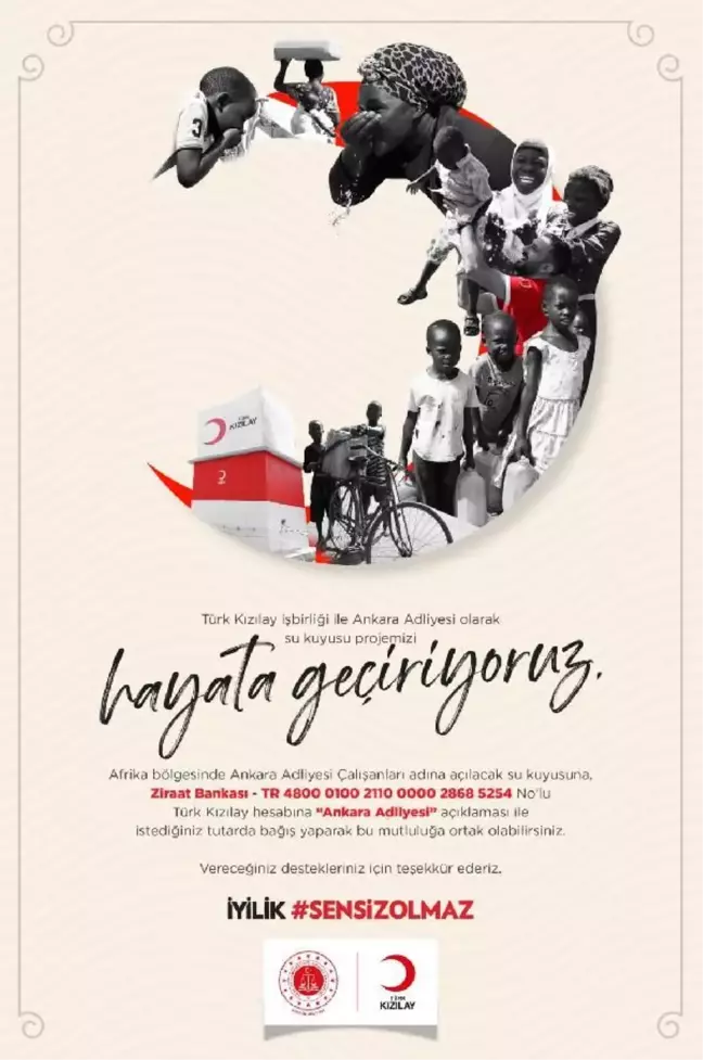Ankara Cumhuriyet Başsavcılığı'ndan Afrika'ya su kuyusu