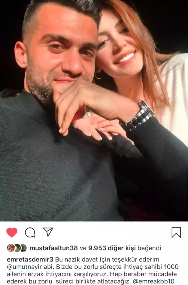 Emre Taşdemir'den 1000 aileye yardım sözü