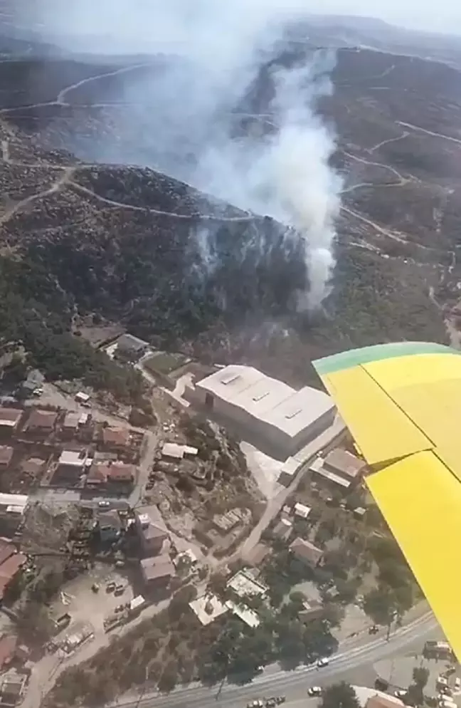 Foça'da Orman Yangını: Ekipler Havadan ve Karadan Müdahale Ediyor