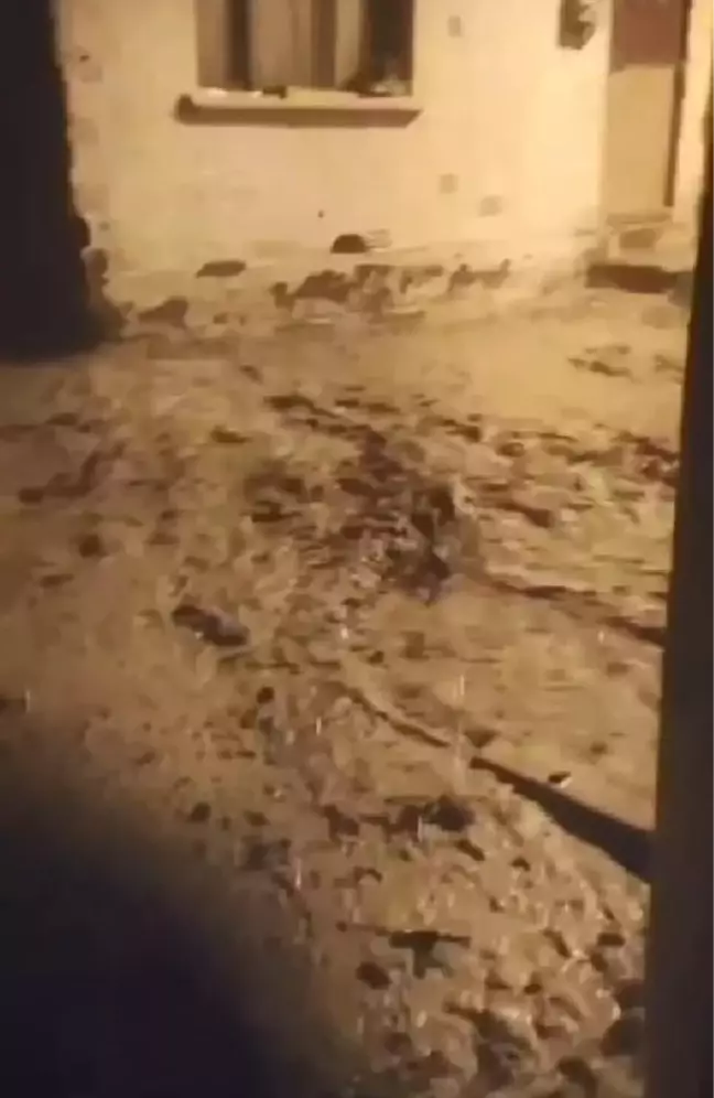 Sağanak nedeniyle su baskınları meydana geldi