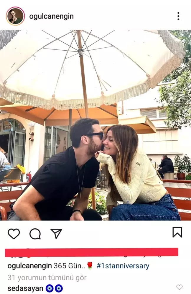 Seda Sayan'dan Oğulcan Engin ve Ezgi Eyüboğlu'na onay emojisi
