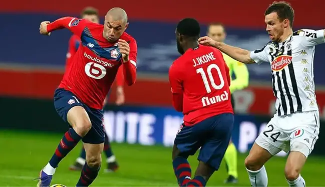 Lille evinde Angers'e 2-1 mağlup oldu