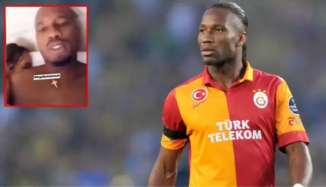 Eski Galatasaraylı Didier Drogba'nın eşini aldattığı görüntüler ortaya çıktı