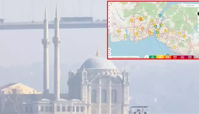 İstanbul'da korkutan görüntü! Hava kirliliği Sultangazi, Aksaray, Esenler, Bağcılar ve Kadıköy'de 