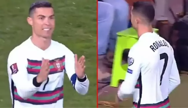 Çizgiyi geçen top gol sayılmadı, Ronaldo çılgına döndü! Maç bitmeden sahayı terk etti