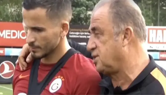 Kameraların karşısına geçen Fatih Terim ve Omar duygusal anlar yaşadı