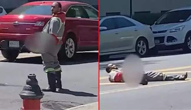 Mide bulandıran olay ABD'yi karıştırdı! Cadde ortasında önce idrarını yaptı, sonra mastürbasyon