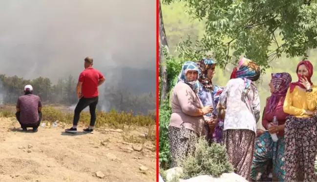 Günlerdir alevlere teslim olan Manavgat'ta yangın bir mahalleye daha yaklaştı, vatandaşlar tahliye için korkuyla bekliyor