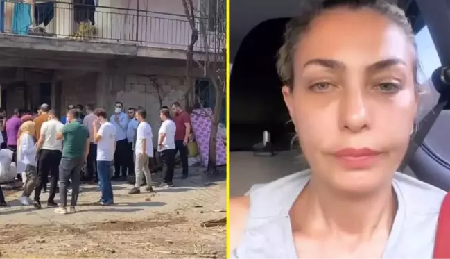 Oyuncu Leyla Bilginel, yardım almak için AK Parti Gençlik Kolları'yla konuşan afetzedelere tepki gösterdi