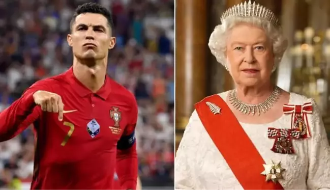 Tarihte bir ilk! İngiltere Kraliçesi Elizabeth, Cristiano Ronaldo'dan imzalı forma istedi