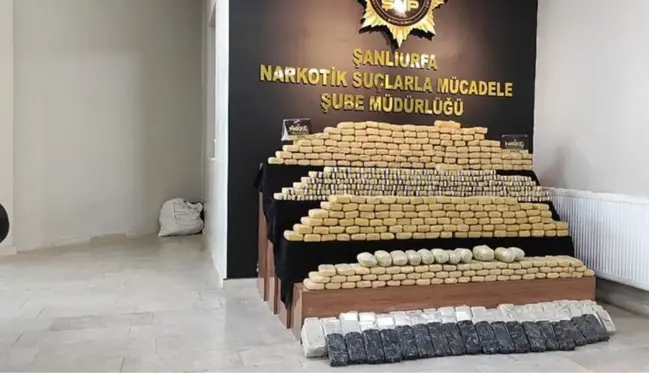 Şanlıurfa'da 20 milyon lira değerinde 275 kilogram eroin ele geçirildi