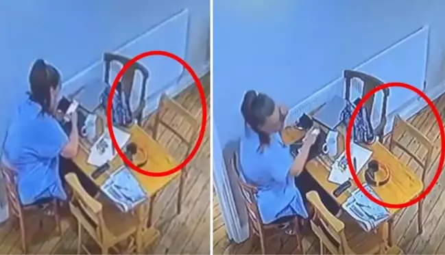 Dünya bu görüntüyü konuşuyor! Masadaki sandalye kendi kendine hareket etti, olay hakkındaki iddia daha da ürkütücü