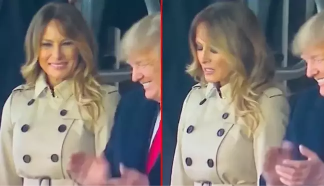 Melania Trump aylar sonra ilk kez görüntülendi! Boşanma dedikoduları yalanlandı ama çok da mutlu değildi