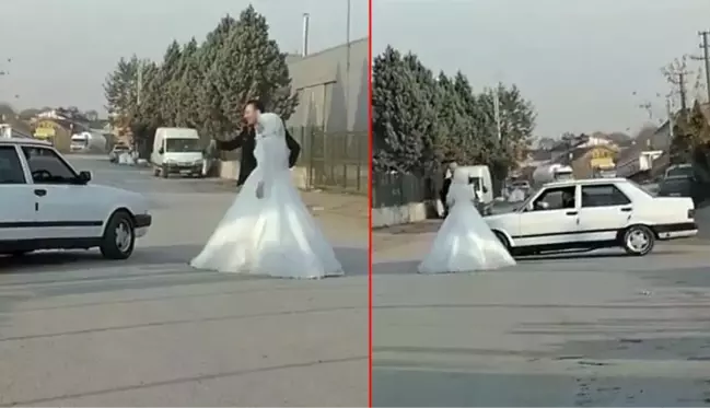 Damat istedi, trafik magandası terör estirdi! Dakikalarca süren tehlikeli drift anbean kamerada