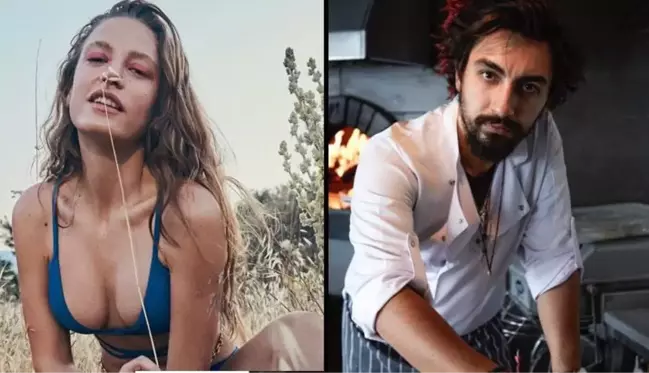 Serenay Sarıkaya ve Umut Evirgen fena yakalandı! Güzel oyuncu aşkını öpmelere doyamadı