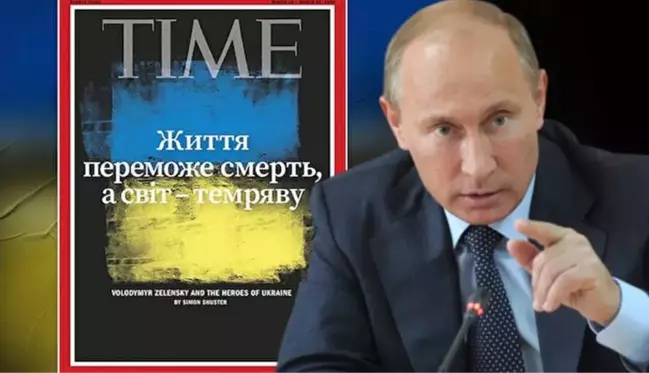 Dünyaca ünlü Time dergisinden Putin'i çıldırtacak Ukrayna kapağı: Aydınlık karanlığa galip gelecek