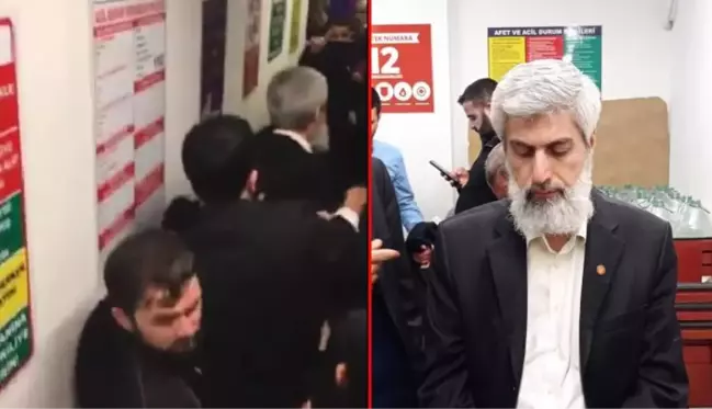 İzinsiz gösterilerin ardından depoya sığınan Alparslan Kuytul, gözaltına alınmak istenirken arbede çıktı