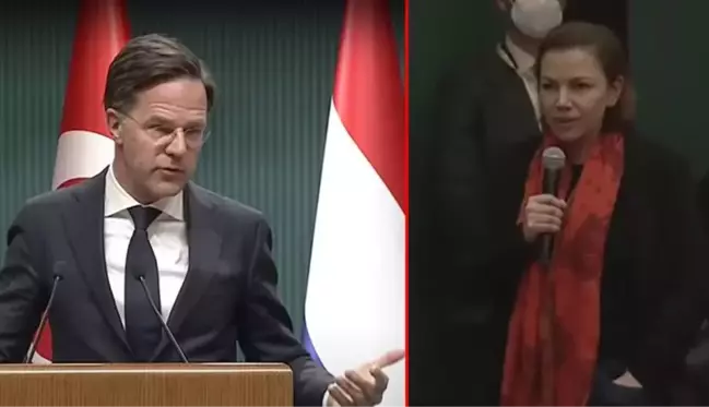 Cumhurbaşkanı Erdoğan'la Rutte'nin basın toplantısına Hollandalı gazetecinin eli cebinde soru sorması damga vurdu