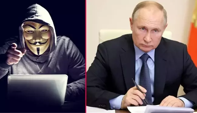 Anonymous, Rusya Merkez Bankası'nı hackledi! Bıraktıkları mesaj Putin'i küplere bindirecek