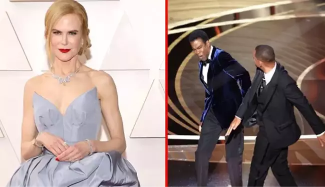 Nicole Kidman'ı şaşkına çeviren Will Smith'in tokatı değilmiş! Fotoğraf şov başlamadan önce çekilmiş