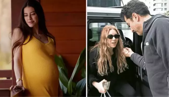 8 aylık hamile Sinem Kobal ve eşi Kenan İmirzalıoğlu Kurt Efe'yi ziyarete gitti