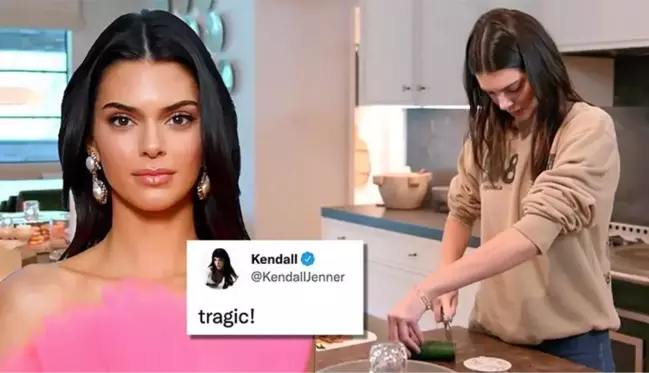 Kendall Jenner'ın salatalıkla imtihanı! Sosyal medyada alay konusu oldu