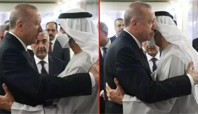 Cumhurbaşkanı Erdoğan'dan Abu Dabi'ye taziye ziyareti! Yeni devlet başkanını sarılarak teskin etti