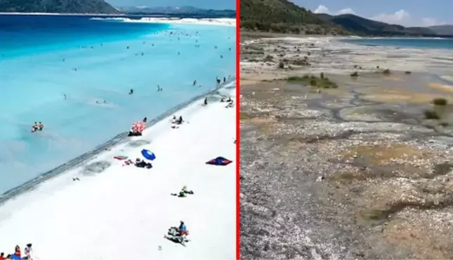 Salda Gölü'nün bataklığa dönüştüğü iddialarına cevap: Bataklık yok, su çekilmesi var