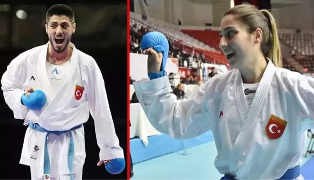 Avrupa Karate Şampiyonası'nda Erman Eltemur ve kardeşi Eda Eltemur altın madalya kazandı