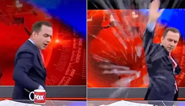 FOX Ana Haber Bülteni'nde Selçuk Tepeli'nin bardak fırlatmasına RTÜK'ten ceza