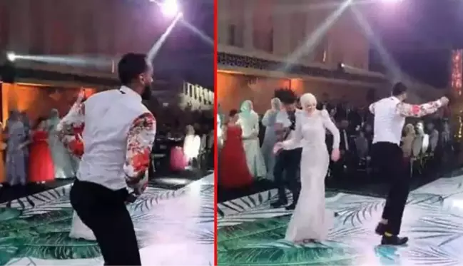 Düğünde twerk yapan damat salonu ayağa kaldırdı, gelinin tepkisi de bomba