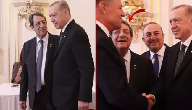 Her fotoğrafta o var! Erdoğan'la sohbet edebilmek için zirve boyunca peşinden ayrılmadı