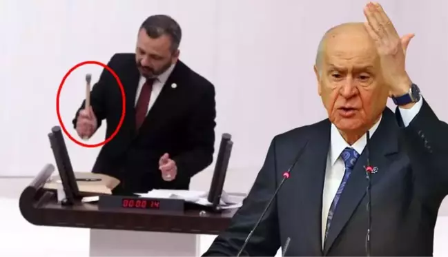 Bahçeli'den Meclis'te telefon kıran CHP'li vekile tepki: Çekiç suç unsuru değil midir, kalaşnikoftan ne farkı vardır?