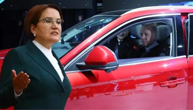 Önce Erdoğan'a teşekkür etti, sonra yerden yere vurdu! Akşener'den dikkat çeken Togg çıkışı