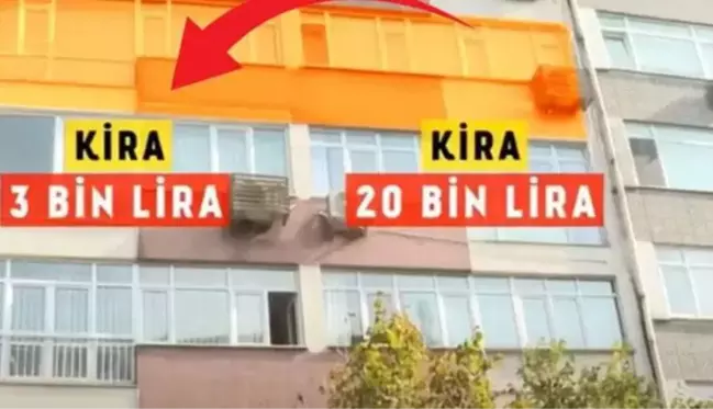 Aynı apartmanda iki ev, birinin kirası 3 bin TL diğerininki 20 bin! Nedeni çok basit