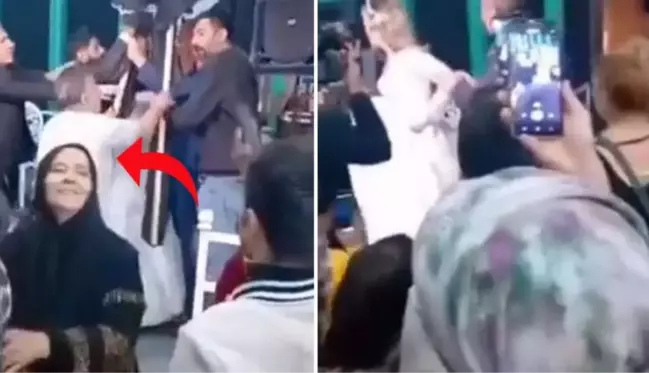 Düğünde gelin ve damat birbirine girdi, o sırada kayınvalidenin surat ifadesi ise bomba