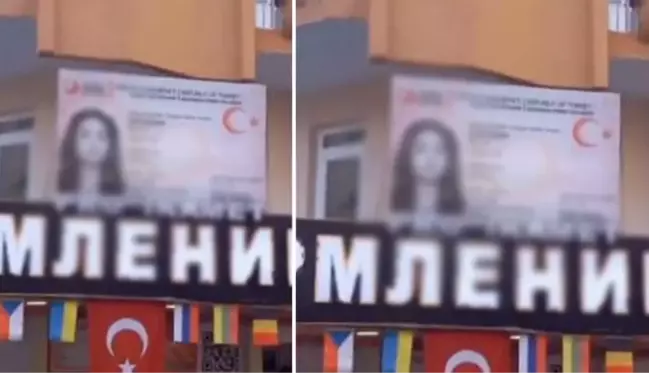 Antalya'da yabancılara ikamet izni alan firmadan akılalmaz reklam! Kimliğe koydukları fotoğraf olay oldu