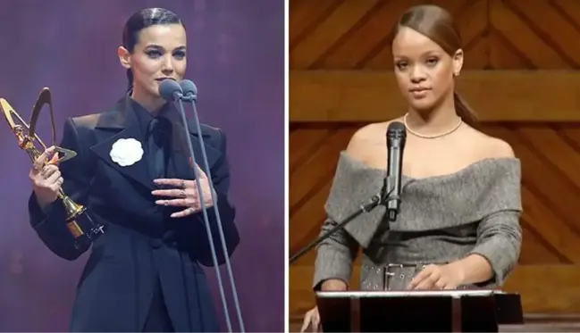 Pınar Deniz'in alay konusu olan konuşması Rihanna'dan alıntı mı? Sözleri neredeyse aynı