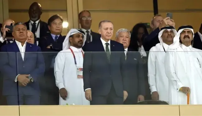 Dünya Kupası finalinin heyecanını tribünden takip eden Erdoğan, Arjantin'in zaferini böyle kutladı
