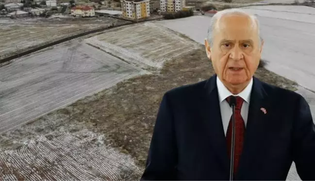 Bahçeli'nin bağışladığı arsa havadan görüntülendi