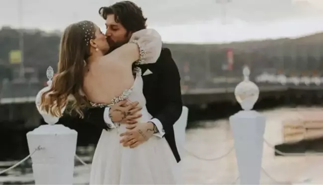 2 ay önce nikah masasına oturan Ufuk Beydemir ve İpek Filiz Yazıcı, düğün yaptı