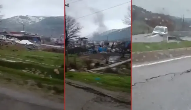 Deprem'den acı görüntüler gelmeye devam ediyor! Kahramanmaraş'ta bir köy neredeyse tamamen yıkıldı