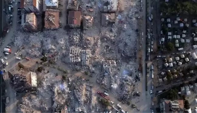 Hatay'daki yıkım, depremin 8. gününde havadan görüntülendi