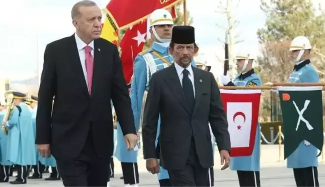 Brunei Sultanı Ankara'da! 5 anlaşma imzalandı, Cumhurbaşkanı Erdoğan'dan 