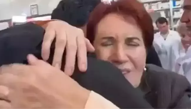 Deprem bölgesinde karşılaştığı Gökhan Zan'a sarılan Meral Akşener'den duygu dolu sözler