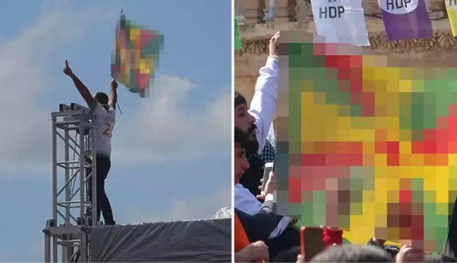 Mardin'de Nevruz kutlamasında skandal görüntüler! HDP'li Günay'ın da katıldığı etkinlikte PKK paçavrası açtılar