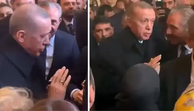 Erdoğan'la görüşmek isteyen aday adayının ısrarı ortaya ilginç görüntüler çıkardı