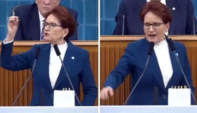 Kürsüye kurşunla çıkan Akşener, konuşmasının en coşkulu yerinde hepsini fırlattı