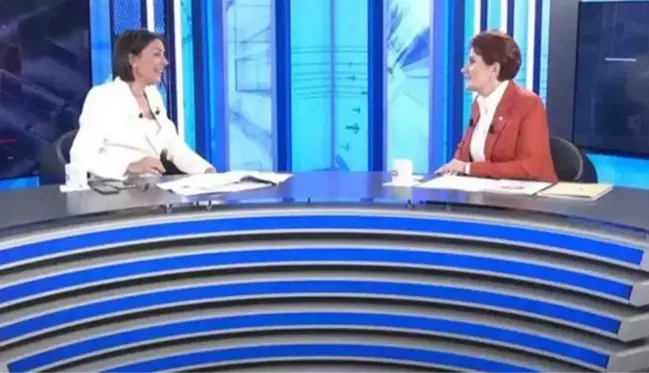 Yayına damga vuran an! Meral Akşener ve Ece Üner reklam dönüşü sohbette yakalandı