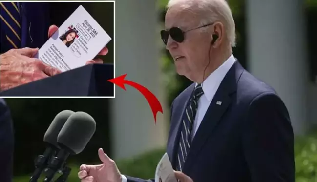 Adaylığını açıklayan Biden'ın elindeki kağıt ülkeyi ayağa kaldırdı! 